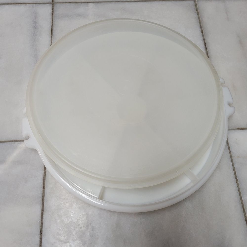 Vintage Tupperware Divided Party Susan Vegetable Serving Tray